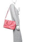 Saffiano Vernice Galleria Shopping Tote Begonia