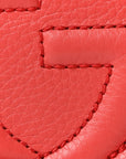 Pebbled Calfskin Small Soho Disco Bag Tabasco Red