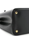 Saffiano Cuir Small Double Bag Black Fuoco