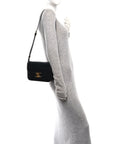 Shiny Calfskin Medium Triomphe Black