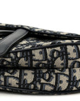Oblique Saddle Bag Blue
