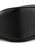 Pebbled Calfskin Small Soho Disco Bag Black