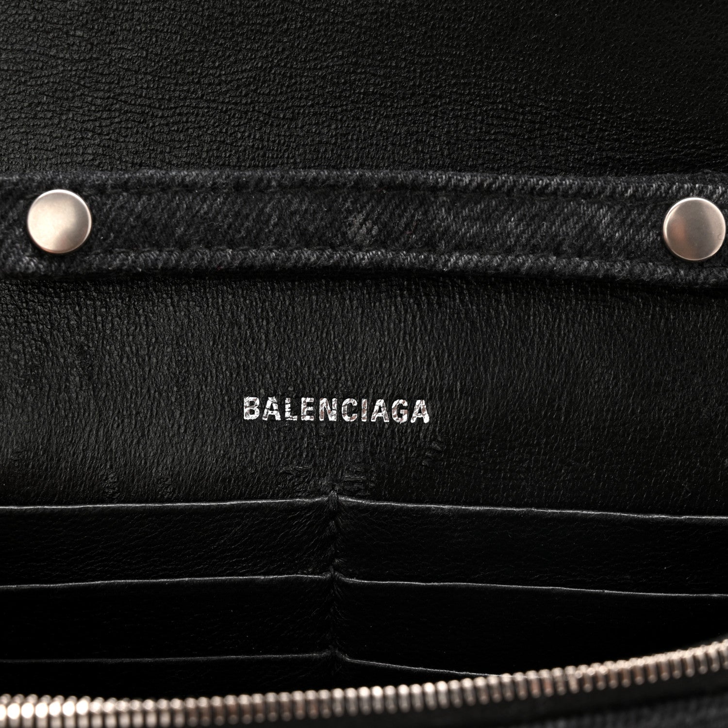 Denim BB Monogram Hourglass Chain Bag Black