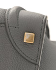 Baby Drummed Calfskin Micro Luggage Kohl