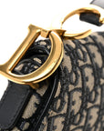 Oblique Saddle Bag Blue