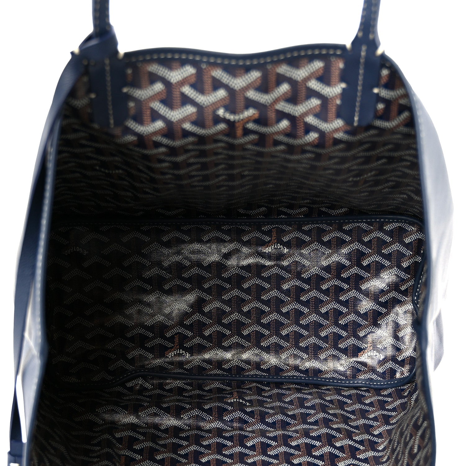Goyardine Reversible Anjou PM Navy