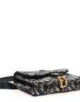 Oblique Saddle Belt Bag Blue