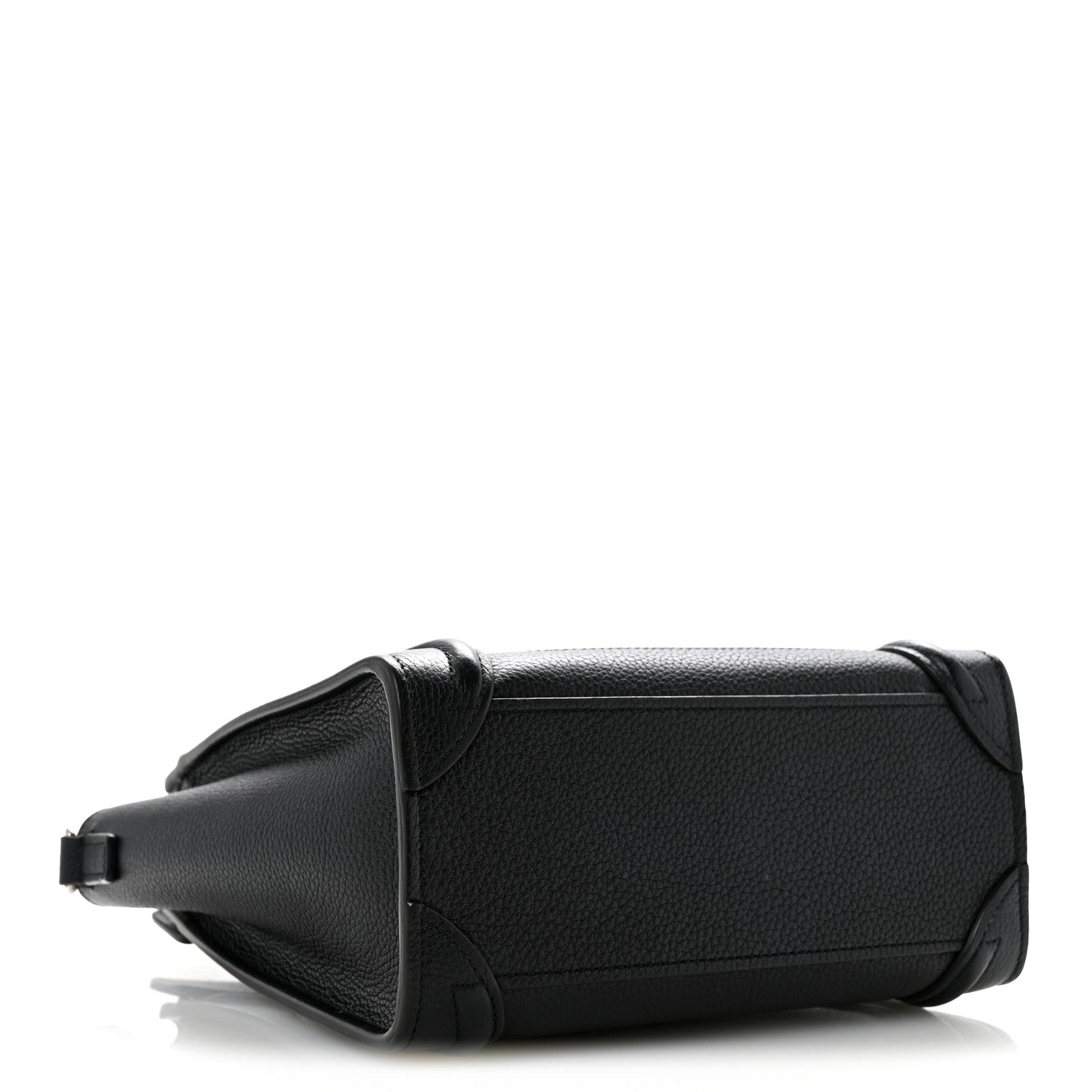 Drummed Calfskin Nano Luggage Black