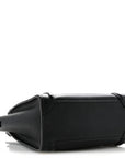 Drummed Calfskin Nano Luggage Black