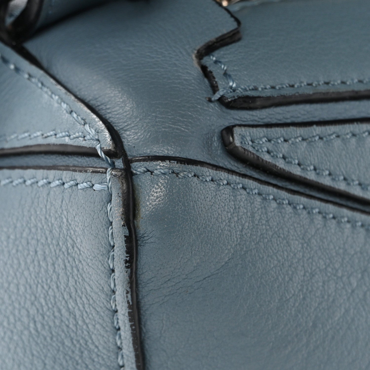 Calfskin Small Puzzle Bag Stone Blue