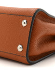 Cuoio Romano Snakeskin Selleria Mini Peekaboo Iconic Satchel Cappuccino