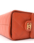 Caviar Quilted Mini CHNL 25 Handbag Dark Orange
