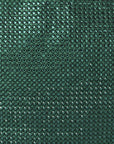 Crystal Embellished Satin Mini Hotfix Jodie Emerald