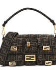 Fabric Jacquard FF 1974 Multipocket Baguette Tobacco Moro