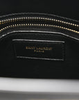 Calfskin Bi-Color Small Sac De Jour Burgundy Black