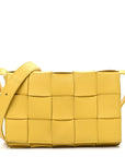Lambskin Maxi Intrecciato Small Cassette Crossbody Bag Gold