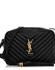 Calfskin Matelasse Monogram Lou Camera Bag Black