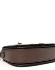 GG Supreme Monogram Web Small Ophidia Flap Messenger Bag Brown