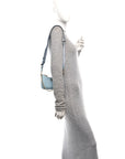 Saffiano Lux Re-Edition 2005 Mini Shoulder Bag Celeste