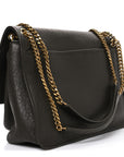 Grained Lambskin Monogram Large Niki Chain Satchel Light Musk