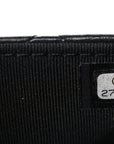 Lambskin Quilted Wallet On Chain WOC Black