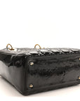 Patent Cannage Medium Lady D1OR Dark Brown