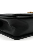 Caviar Quilted Medium Boy Flap Black