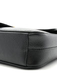 Saffiano Flap Shoulder Bag Black