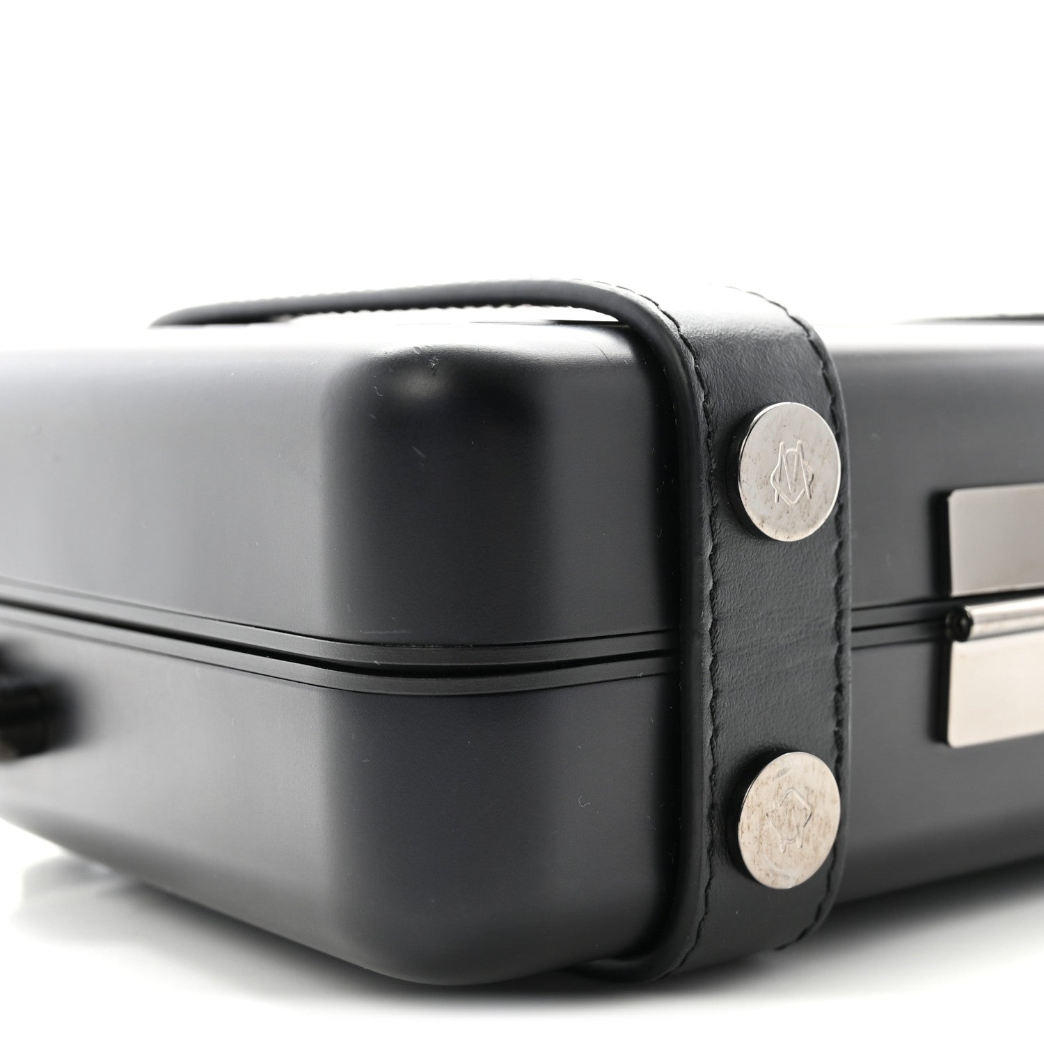 Matte Aluminum Personal Cross-Body Bag Black
