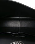 Patent Quilted Jumbo Double Flap Black