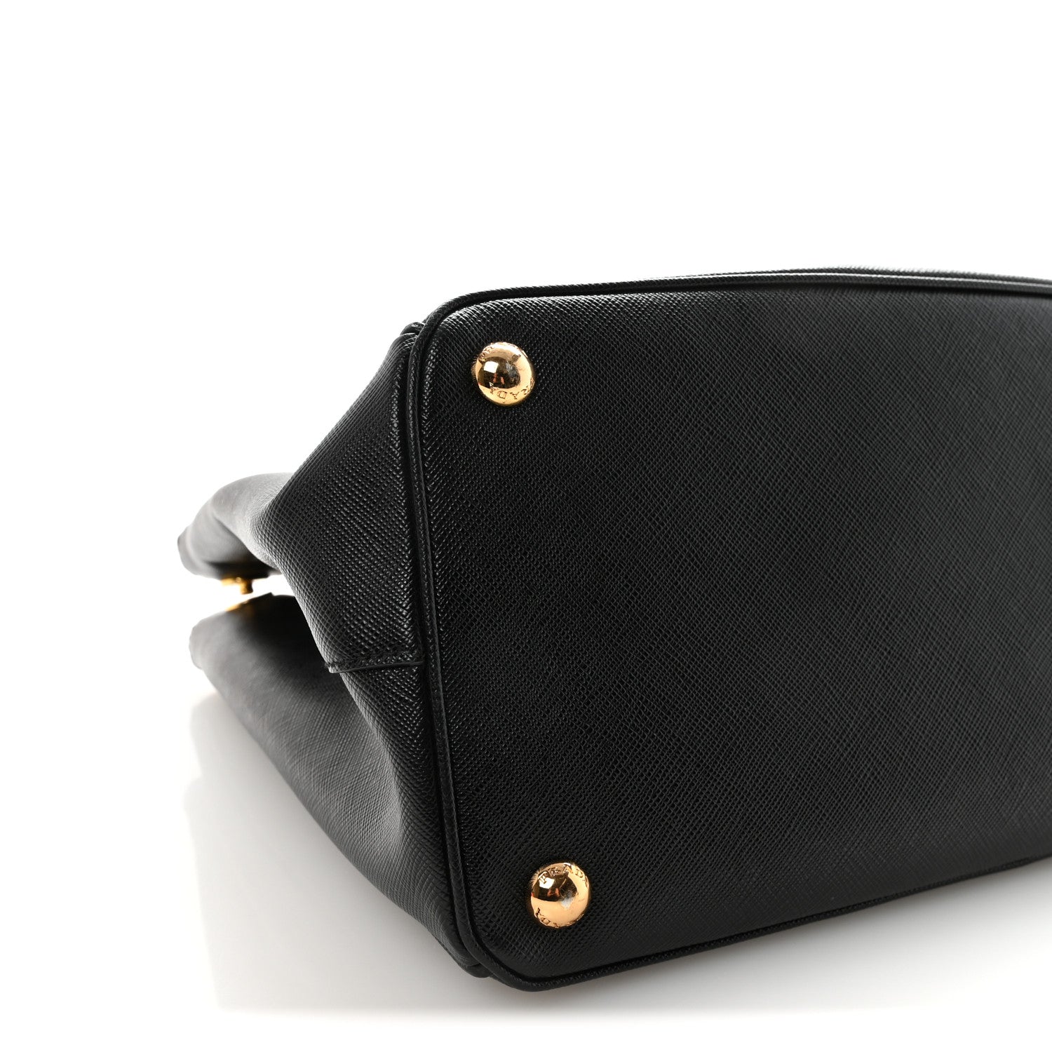 Saffiano Lux Large Galleria Double Zip Tote Black