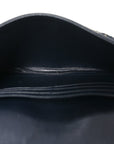 Oblique Small Saddle Chain Pouch Blue