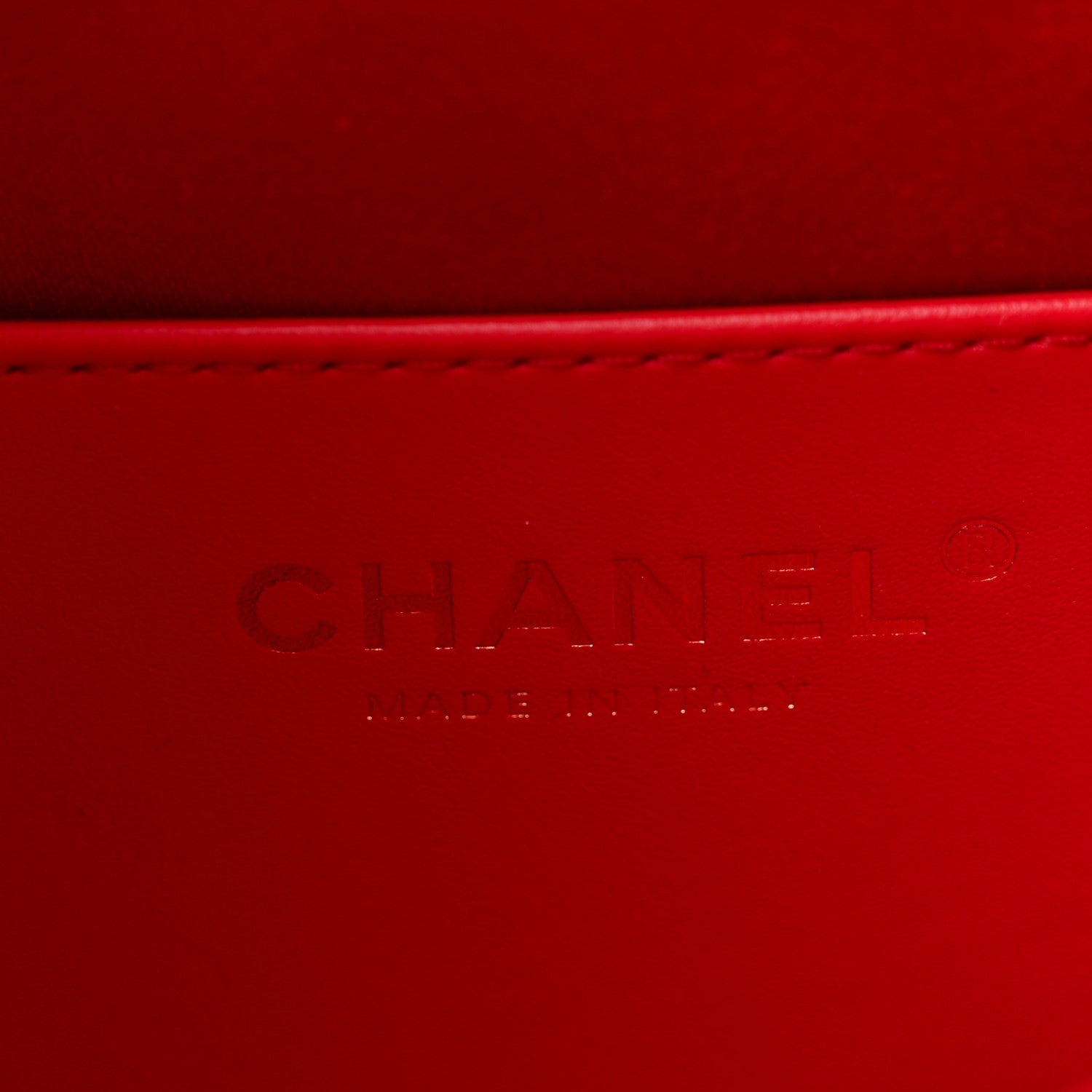 Caviar Quilted Mini CHNL 25 Handbag Red