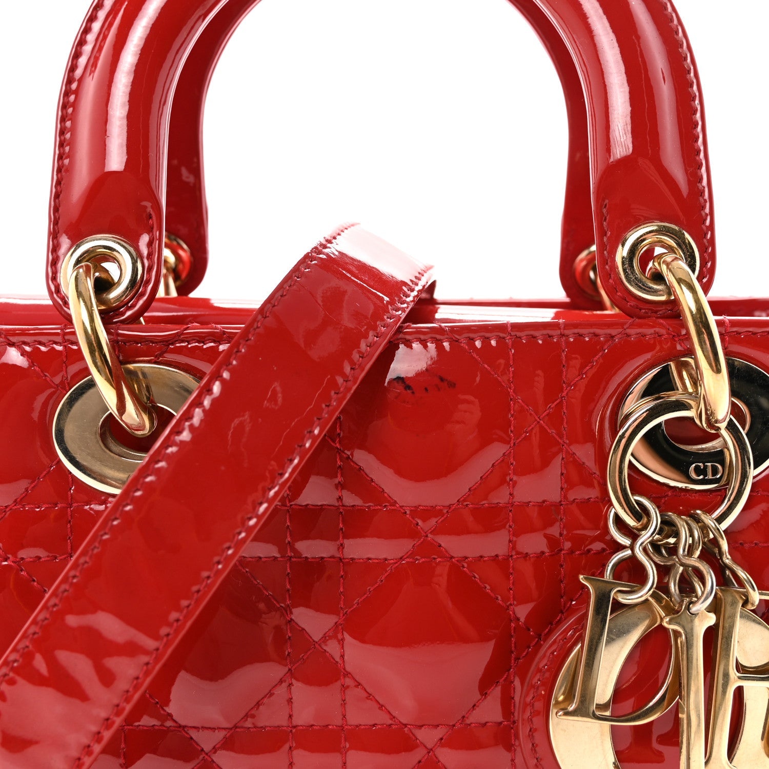 Patent Cannage Small Lady D1OR Red