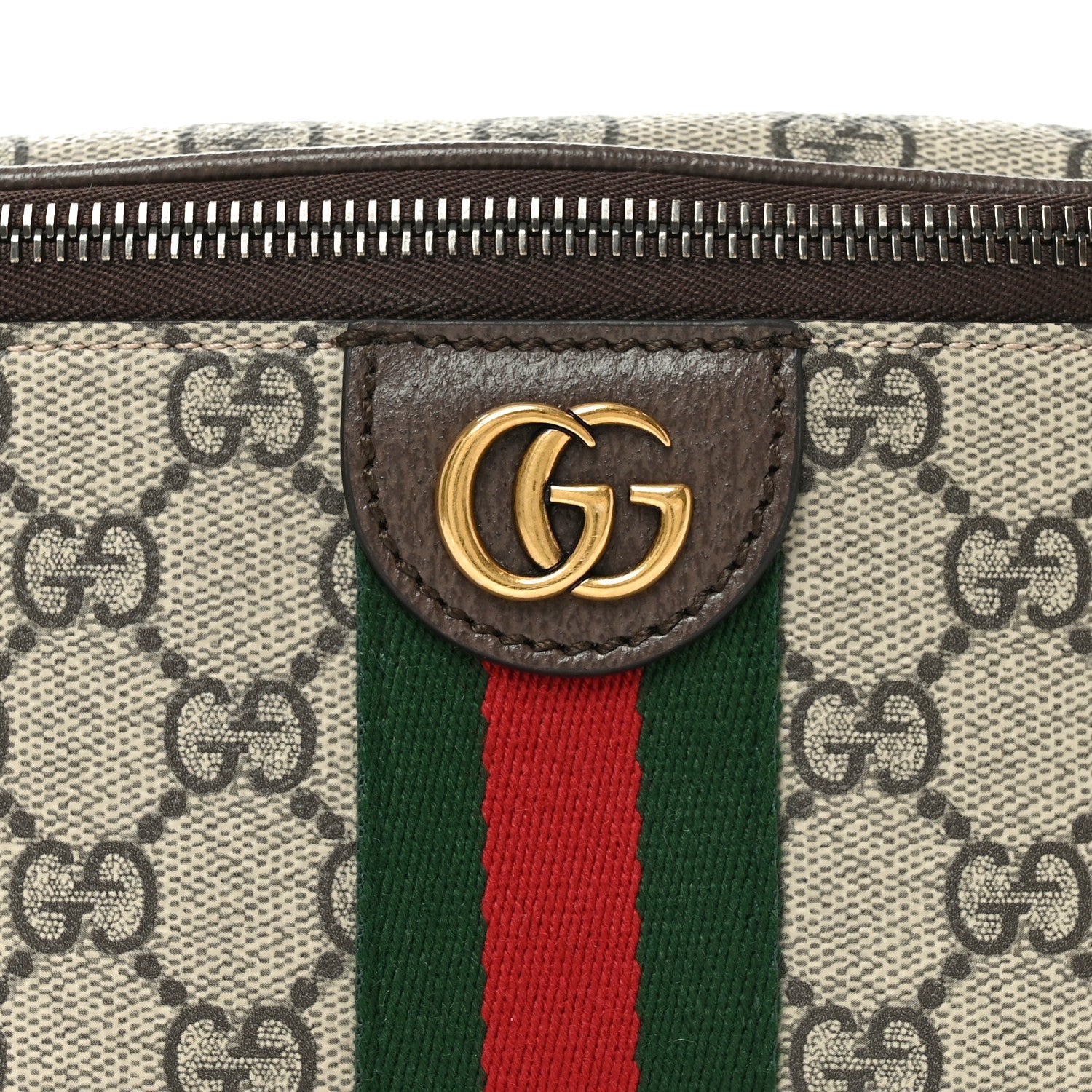 GG Supreme Monogram Web Small Ophidia Belt Bag Beige Ebony New Acero