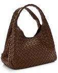 Intrecciato Medium Campana Shoulder Bag Tannin
