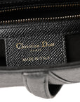 Grained Calfskin Saddle Bag With Strap Black