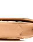 Caviar Quilted Wallet On Chain WOC Beige