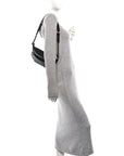 Lambskin Quilted Waist Bag Fanny Pack Black