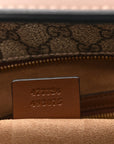 GG Supreme Monogram Large Linea A Hobo Light Brown