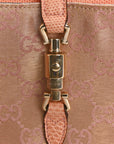 Metallic Monogram Lizard Jackie O Hobo Pink