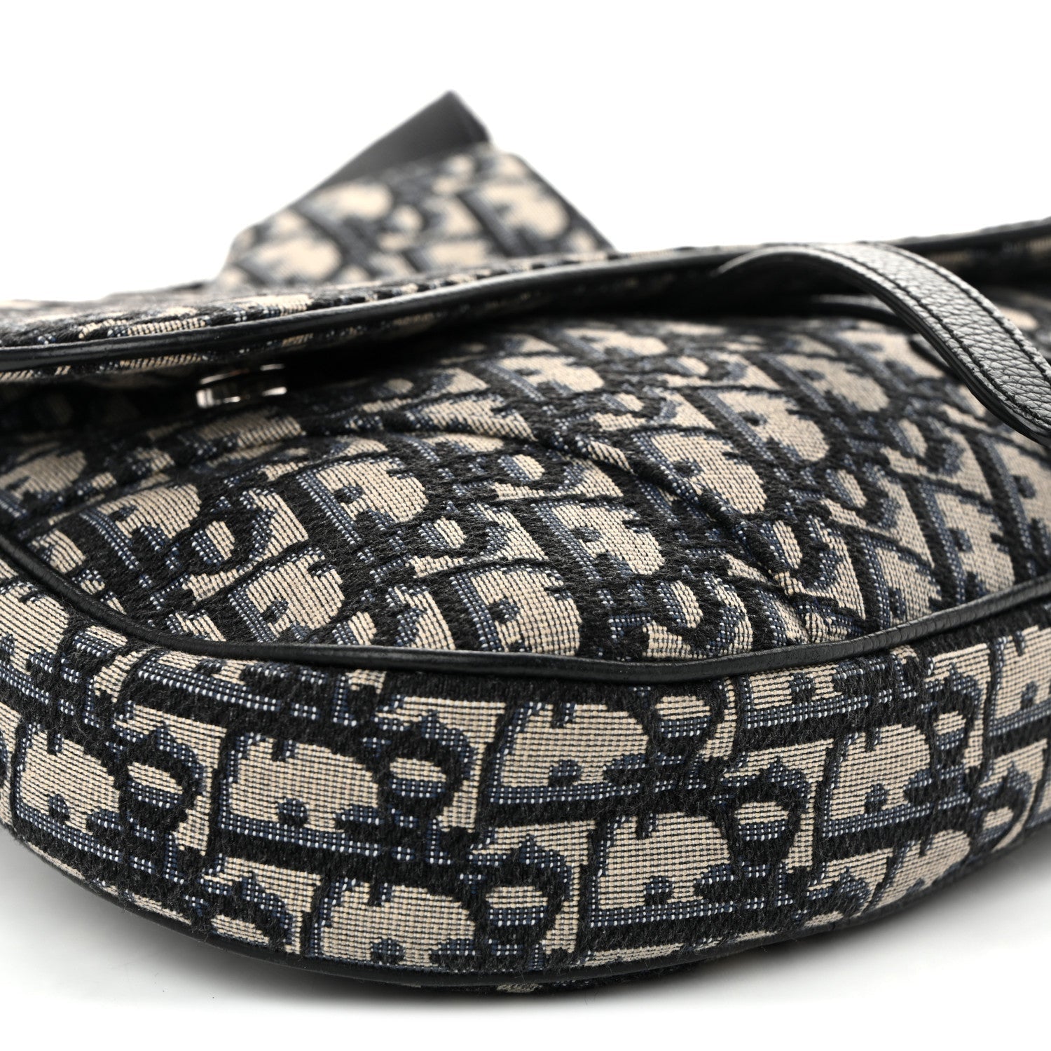 Oblique Mens Saddle Bag Blue
