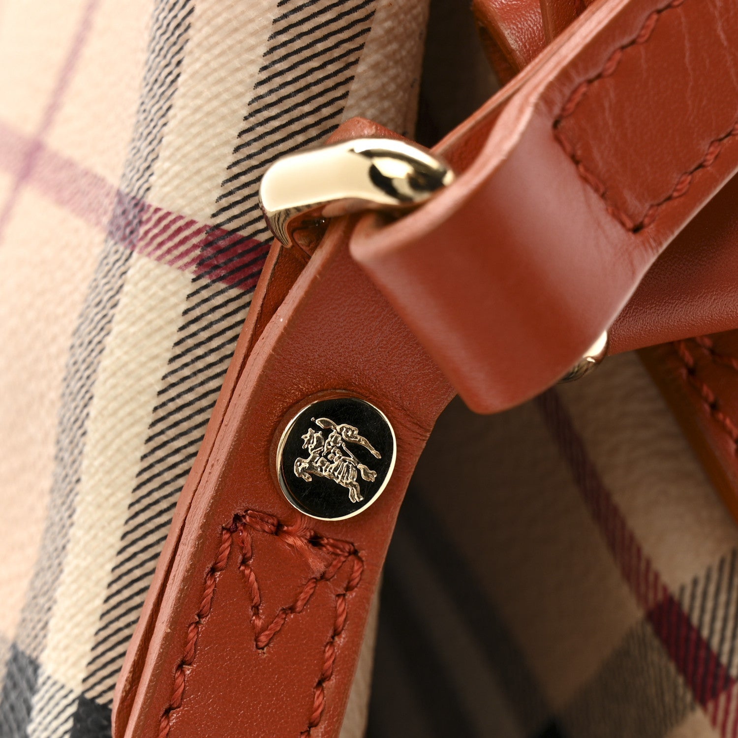 Haymarket Check Small Canterbury Tote Tangerine