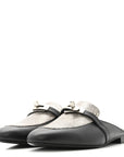 Lizard Calfskin Oz Mules 37 Ombre Black