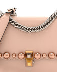Vitello Liberty Pearl Scalloped Studded Small Kan I Shoulder Bag Soap