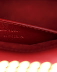 Smooth Calfskin Medium Classic Monogram Kate Tassel Satchel Lipstick Red