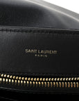 Fabric Y Quilted Monogram Small Loulou Chain Satchel Black