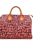 Monogram Graffiti Speedy 30 Fuchsia