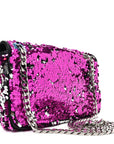 Sequin DG 3.5 Shoulder Bag Fuxia Argento
