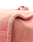 Canvas Medium Deauville Tote Red